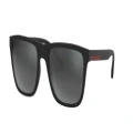 ARMANI EXCHANGE Man Sunglasses AX4080SF - Frame color: Matte Black, Lens color: Mirror Black