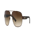 ARMANI EXCHANGE Man Sunglasses AX2012S - Frame color: Matte Brown, Lens color: Gradient Brown