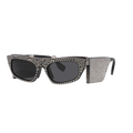 BURBERRY Woman Sunglasses BE4383 - Frame color: Black, Lens color: Grey