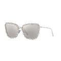 DIOR Woman Sunglasses Miss Dior B2U Swaroski - Frame color: Shiny Silver, Lens color: Silver