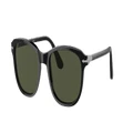 PERSOL Unisex Sunglasses PO1935S - Frame color: Black, Lens color: Green