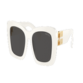 MIU MIU Woman Sunglasses MU 07YS - Frame color: White, Lens color: Dark Grey