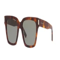 SAINT LAURENT Unisex Sunglasses SL 507 - Frame color: Brown, Lens color: Green
