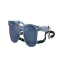 RAY-BAN Unisex Sunglasses RB9052S New Wayfarer Kids Summer Capsule - Frame color: Opal Blue, Lens color: Blue