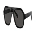 DOLCE&GABBANA Man Sunglasses DG4433F - Frame color: Black, Lens color: Dark Grey