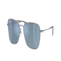 RAY-BAN Unisex Sunglasses RBR0102S Caravan Reverse - Frame color: Gunmetal, Lens color: Light Blue