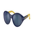 POLO RALPH LAUREN Man Sunglasses PH4197U - Frame color: Shiny Heritage Blue, Lens color: Blue Mirror