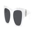 VERSACE Woman Sunglasses VE4452 - Frame color: White, Lens color: Dark Grey