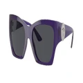 VERSACE Woman Sunglasses VE4452 - Frame color: Transparent Purple, Lens color: Dark Grey
