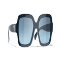 CHANEL Woman Sunglasses Square Sunglasses CH5479 - Frame color: Blue, Lens color: Blue