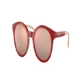 EMPORIO ARMANI Unisex Sunglasses EK4185 Kids - Frame color: Shiny Red, Lens color: Polar Purple Mirror Gold Rose