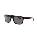 POLO RALPH LAUREN Man Sunglasses PH4153 - Frame color: Shiny Black/Red/Black, Lens color: Polarized Grey