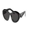PRADA Woman Sunglasses PR 26ZSF - Frame color: Black, Lens color: Dark Grey