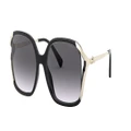 COACH Woman Sunglasses HC8280U L1116 - Frame color: Black, Lens color: Grey Gradient
