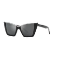 SAINT LAURENT Woman Sunglasses SL 570 - Frame color: Black, Lens color: Silver