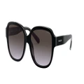 COACH Woman Sunglasses HC8298U L1153 - Frame color: Black, Lens color: Dark Grey Gradient