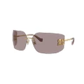 MIU MIU Woman Sunglasses MU 54YS - Frame color: Gold, Lens color: Light Purple Brown