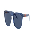 ARNETTE Unisex Sunglasses AN4310 Monkey D - Frame color: Transparent Blue Cobalto, Lens color: Dark Blue