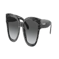 COACH Woman Sunglasses HC8379U CL920 - Frame color: Grey Pearl Signature C, Lens color: Grey Gradient Polarized