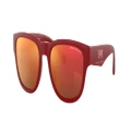 ARMANI EXCHANGE Man Sunglasses AX4115SU - Frame color: Matte Red, Lens color: Dark Violet Mirror Red