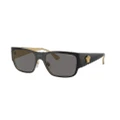 VERSACE Man Sunglasses VE2262 - Frame color: Black, Lens color: Dark Grey Polarized
