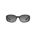 SUNGLASS HUT COLLECTION Woman Sunglasses HU2010 - Frame color: Black, Lens color: Polar Gradient Grey