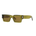 SAINT LAURENT Unisex Sunglasses SL572 - Frame color: Green, Lens color: Brown