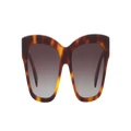 CELINE Woman Sunglasses Triomphe - Frame color: Tortoise, Lens color: Brown