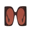 GUCCI Woman Sunglasses GG1254S - Frame color: Brown Light, Lens color: Red
