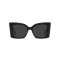 SAINT LAURENT Woman Sunglasses Sl M119 Blaze - Frame color: Black, Lens color: Black