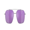 EMPORIO ARMANI Man Sunglasses EA2150 - Frame color: Shiny Silver, Lens color: Grey Mirror Violet