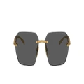 PRADA Man Sunglasses PR A55S - Frame color: Satin Yellow Gold, Lens color: Dark Grey