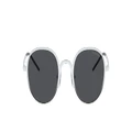 EMPORIO ARMANI Woman Sunglasses EA2151 - Frame color: Shiny White/Black, Lens color: Dark Grey