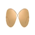 TOM FORD Woman Sunglasses Nicoletta - Frame color: Gold Pink, Lens color: Brown