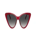 MICHAEL KORS Woman Sunglasses MK2195U Harbour Island - Frame color: Red, Lens color: Dark Grey Gradient