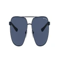 ARMANI EXCHANGE Man Sunglasses AX2047S - Frame color: Matte Blue, Lens color: Dark Blue