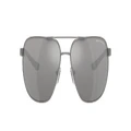 ARMANI EXCHANGE Man Sunglasses AX2047S - Frame color: Matte Gunmetal, Lens color: Grey Mirror Silver Polar