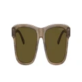 EMPORIO ARMANI Man Sunglasses EA4208 - Frame color: Shiny Green/Top Brown, Lens color: Dark Brown