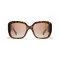 CHANEL Woman Sunglasses Square Sunglasses CH5512 - Frame color: Dark Havana, Lens color: Brown