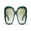 CHANEL Woman Sunglasses Square Sunglasses CH5512 - Frame color: Green Vandome, Lens color: Green