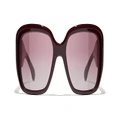 CHANEL Woman Sunglasses Square Sunglasses CH5512 - Frame color: Red Vandome, Lens color: Burgundy