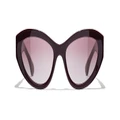 CHANEL Woman Sunglasses Cat Eye Sunglasses CH5513 - Frame color: Red Vandome, Lens color: Burgundy