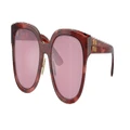 MIU MIU Woman Sunglasses MU 01ZS - Frame color: Striped Garnet, Lens color: Bordeaux
