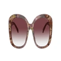 COACH Woman Sunglasses HC8363U CH564 - Frame color: Petal Tortoise, Lens color: Purple Clear Gradient