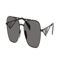PRADA Woman Sunglasses PR A50S - Frame color: Metal Black, Lens color: Dark Grey Polar