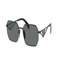 PRADA Woman Sunglasses PR A51S - Frame color: Black, Lens color: Black Grey Polar