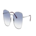 VOGUE EYEWEAR Woman Sunglasses VO4279S - Frame color: Silver, Lens color: Clear Gradient Light Blue