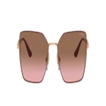 VOGUE EYEWEAR Woman Sunglasses VO4284S - Frame color: Top Bordeaux/Rose Gold, Lens color: Pink Gradient Brown