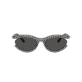 SWAROVSKI Woman Sunglasses SK6006 - Frame color: Black, Lens color: Dark Grey