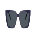 SWAROVSKI Woman Sunglasses SK6013 - Frame color: Blue, Lens color: Dark Grey